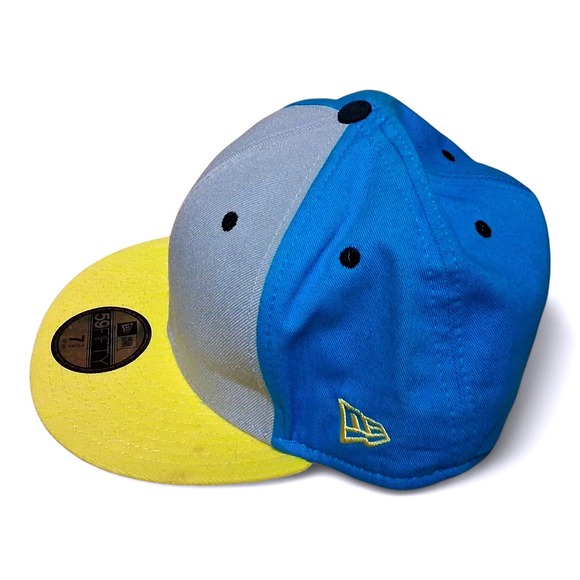 New Era DC Comics Size 7 3/8 Gray Blue Batman Fitted Baseball Cap 59FIFTY - Picture 2 of 7